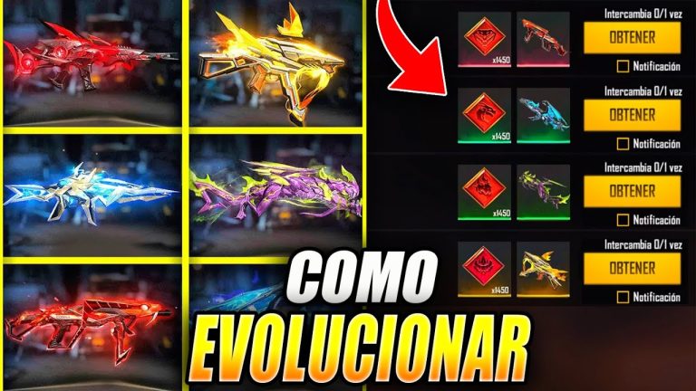 guia completa que son las armas evolutivas en free fire y como se obtienen